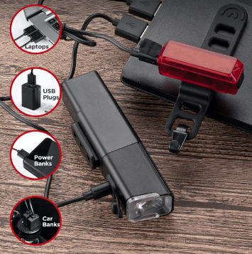 Waterproof Rechargeable Bike Lights for Road &amp; Mountain Cycling