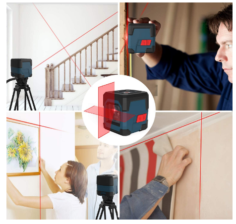 Laser Level Rotatable 360 Degree  with Manual/Self-Leveling Mode, Shock proof