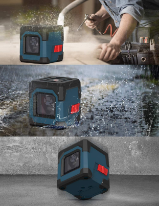 Laser Level Rotatable 360 Degree  with Manual/Self-Leveling Mode, Shock proof