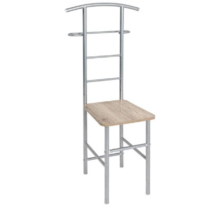 Classic Rack Valet Stand, Aluminium Steel Clothes Hanger Stand for Bedroom, Entryway