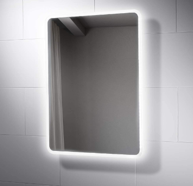 LED Illuminated Bathroom Mirror Light Sensor Switch Heated Demister Pad