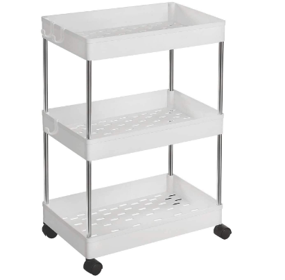 Multipurpose Rolling Cart 3 Tier Kitchen Trolley