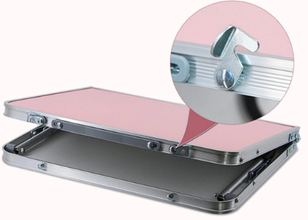 Folding Aluminum Laptop Stand for Home and Office Use, Adjustable and Lightweight Design