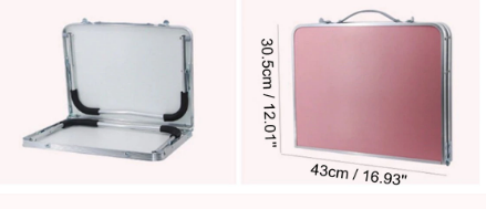 Folding Aluminum Laptop Stand for Home and Office Use, Adjustable and Lightweight Design