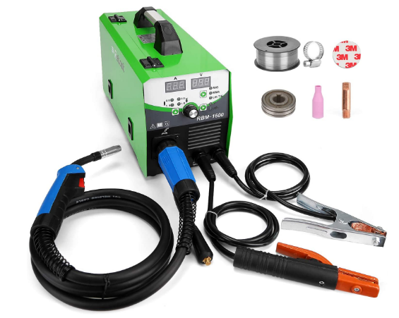 Gas and Gasless 4-in-1 MIG TIG Stick Welder Welding Machine with Dual Voltage and Multi-Function Capability