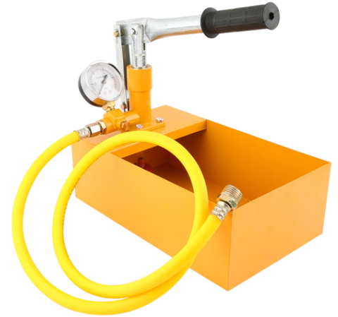 G1/2&quot; Hose Pressure Sensor with Aluminum, 2.5MPa 25KG Manual Hydraulic Test Pump for Pressure Testing and Hydraulic Systems