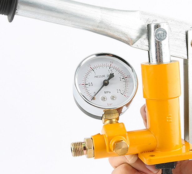 G1/2&quot; Hose Pressure Sensor with Aluminum, 2.5MPa 25KG Manual Hydraulic Test Pump for Pressure Testing and Hydraulic Systems