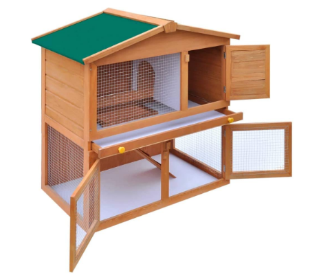 Small hutch animal house With 3 door