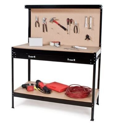 Solid Stand Workmate Garage Steel Toolbox Storage with Rubber Feet
