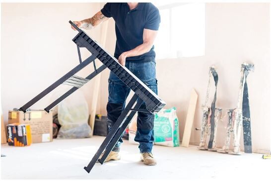 Foldable Workbench with Metal Legs for Enhanced Stability and Easy Storage