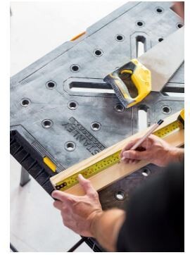 Foldable Workbench with Metal Legs for Enhanced Stability and Easy Storage