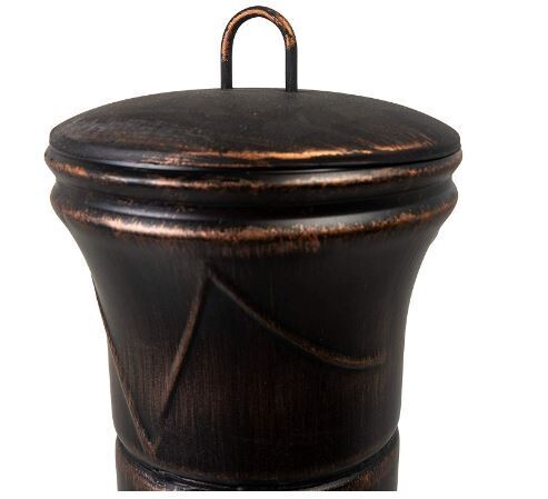 Outdoor Garden Patio Fire Pit Chiminea Chimenea antique look cast iron fire cavity