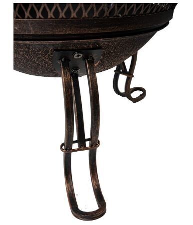 Outdoor Garden Patio Fire Pit Chiminea Chimenea antique look cast iron fire cavity