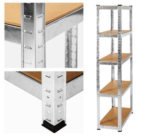 Easy Installation Workshop Storage Shelving Unit, ideal for organizing tools and supplies with adjustable shelves. Perfect for workshops, garages, and home storage.