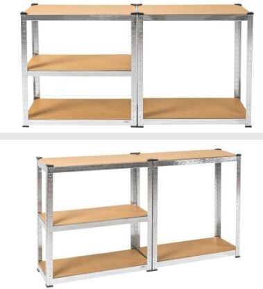 Easy Installation Workshop Storage Shelving Unit, ideal for organizing tools and supplies with adjustable shelves. Perfect for workshops, garages, and home storage.
