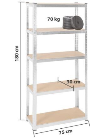 Easy Installation Workshop Storage Shelving Unit, ideal for organizing tools and supplies with adjustable shelves. Perfect for workshops, garages, and home storage.