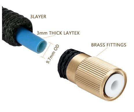 Multi-functional Flexible garden hose 8 Function Spray Nozzle