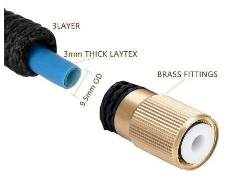 Multi-functional Flexible garden hose 8 Function Spray Nozzle