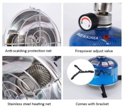 Portable Propane  Gas Patio Heater Tent Heater Camping, with Storage Bag