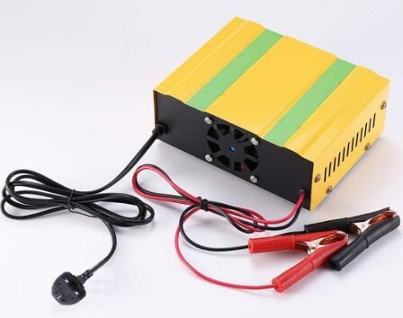 Car Battery Charger for Lithium Batteries – 12V to 24V Automatic Smart Charger for Efficient Charging and Long Battery Life