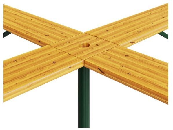 High Folding Beer Table with Parasol Stand for Outdoor Events and Gatherings