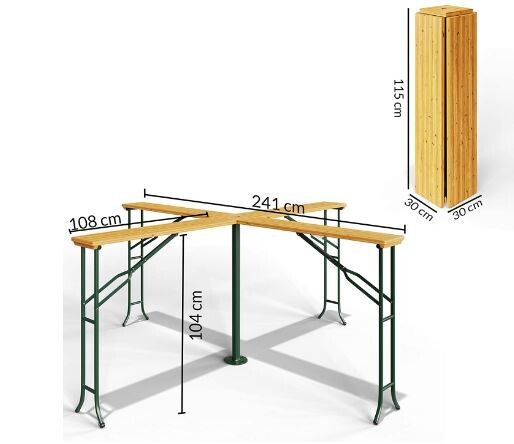 High Folding Beer Table with Parasol Stand for Outdoor Events and Gatherings