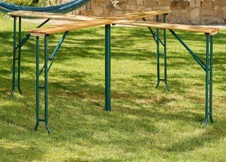 High Folding Beer Table with Parasol Stand for Outdoor Events and Gatherings