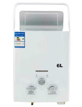 Portable 6L Natural Gas Instantaneous Water Heater