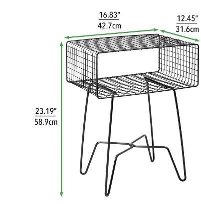 Metal Side Table Stylish Vintage Chest of Drawers for Living Room