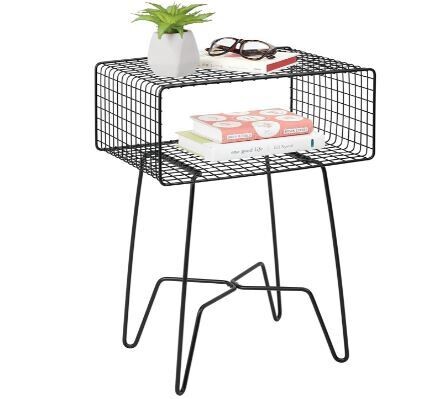 Metal Side Table Stylish Vintage Chest of Drawers for Living Room