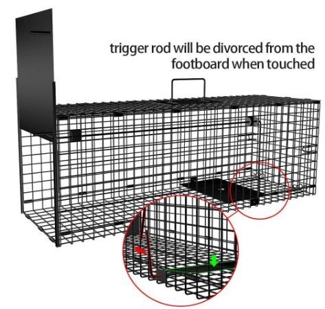 Garden Home Live Animal Trap – Humane Cage for Catching Small Animals, Durable Steel Construction, Weather-Resistant Design for Outdoor Use