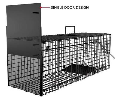 Garden Home Live Animal Trap – Humane Cage for Catching Small Animals, Durable Steel Construction, Weather-Resistant Design for Outdoor Use