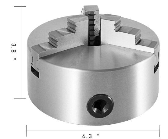Jaw Chuck 160mm Diameter, Three-Jaw for Precision Clamping and Metalworking Applications