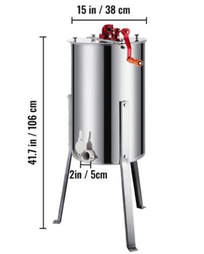 Large Stainless Steel Honey Extractor