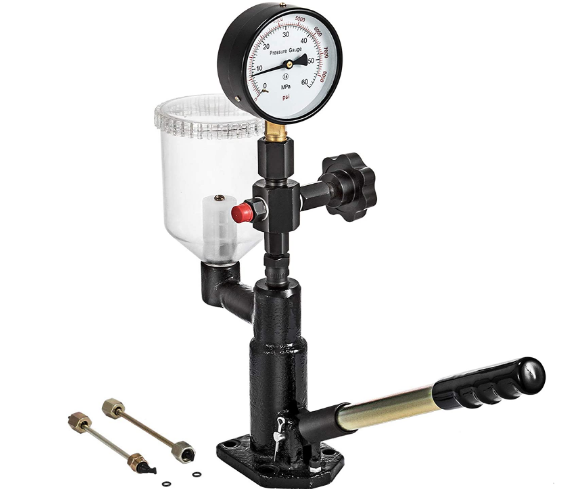 Diesel Engine 600 Bar Injector Tester with 0.8L Fuel Pressure Gauge – Diagnostic Tool for Fuel System Testing