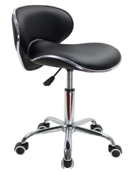 Height Adjustable Swivel Chair with Low Backrest