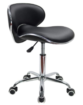 Height Adjustable Swivel Chair with Low Backrest for Comfortable Office Seating and Easy Mobility