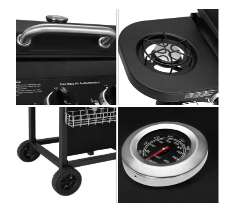 Outdoor gas barbecue 2 + 1 burners 8.7KW