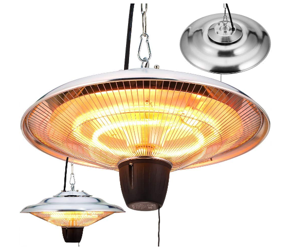 Ceiling Infrared Patio Heater with Pull Switch, Energy-Efficient Outdoor Heating for Patio, Garage, and Garden