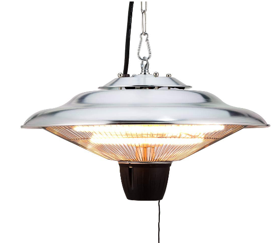 Ceiling Infrared Patio Heater with Pull Switch, Energy-Efficient Outdoor Heating for Patio, Garage, and Garden