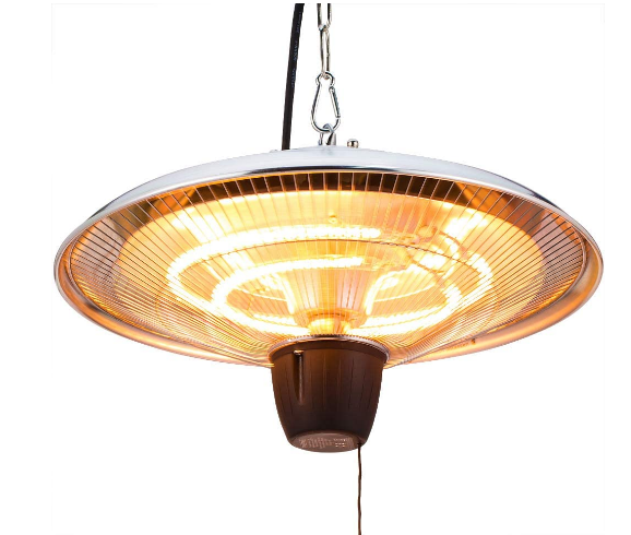 Ceiling Infrared Patio Heater with Pull Switch, Energy-Efficient Outdoor Heating for Patio, Garage, and Garden