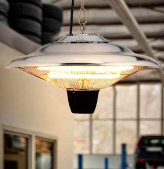 Ceiling Infrared Patio Heater with Pull Switch, Energy-Efficient Outdoor Heating for Patio, Garage, and Garden