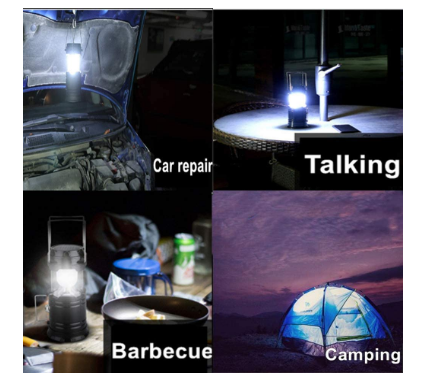 USB and Solar Rechargeable Camping Lantern