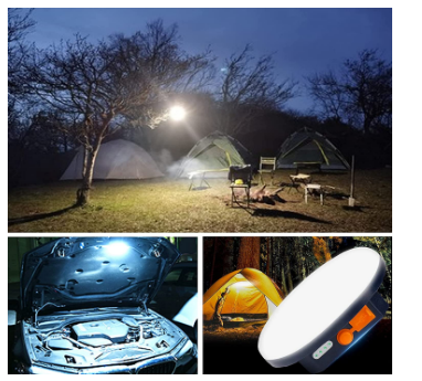 Camping Lantern with 9900mAh Rechargeable Battery, Magnetic Base, USB Charging, and Ultra-Bright LED for Outdoor Adventures