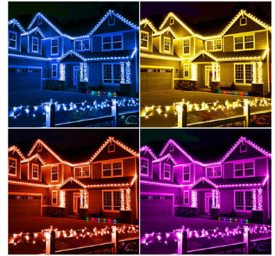 String Lights 20m 200 LED Plug in,16 Multi Colour Changing
