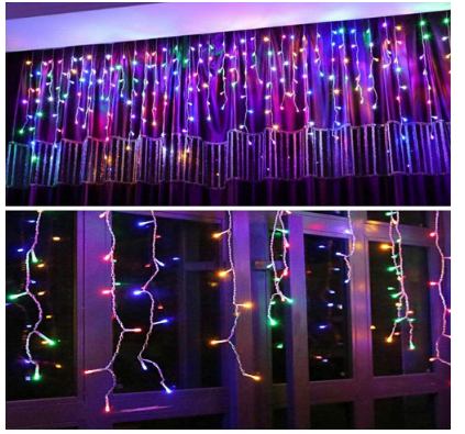 Gold and Purple Fairy String Lights, Plug-In Decorative LED Lights for Parties, Festivals, Home, and Holiday Decorations