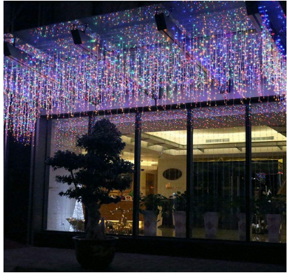 Gold and Purple Fairy String Lights, Plug-In Decorative LED Lights for Parties, Festivals, Home, and Holiday Decorations