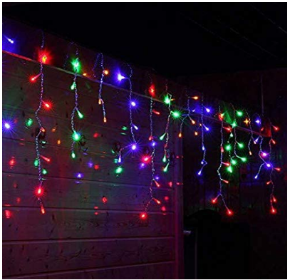 Gold and Purple Fairy String Lights, Plug-In Decorative LED Lights for Parties, Festivals, Home, and Holiday Decorations