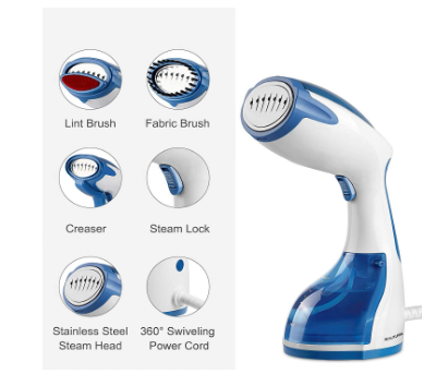 Garment Steamer for Home and Travel Portable Handheld Fabric Steamer for Wrinkle Removal