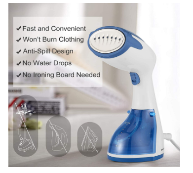 Garment Steamer for Home and Travel Portable Handheld Fabric Steamer for Wrinkle Removal